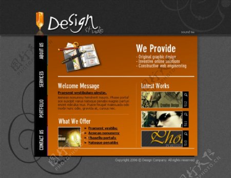 国外网站设计创意类网页设计