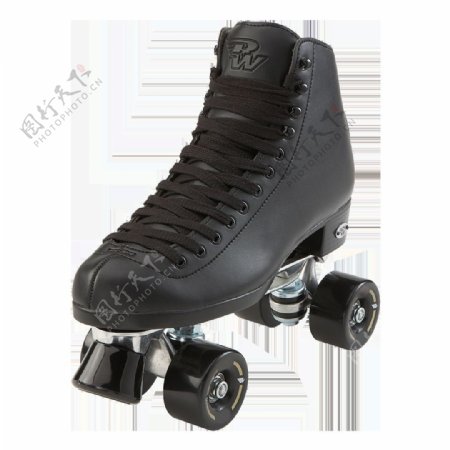 酷黑溜冰鞋免抠png透明素材