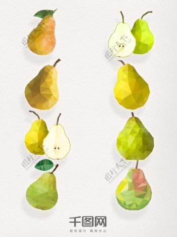 几何水果之梨子系列
