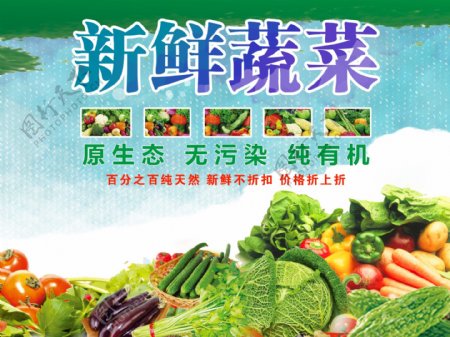 超市蔬菜蔬菜展板蔬菜海报