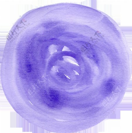 迷幻紫色圆盘透明素材