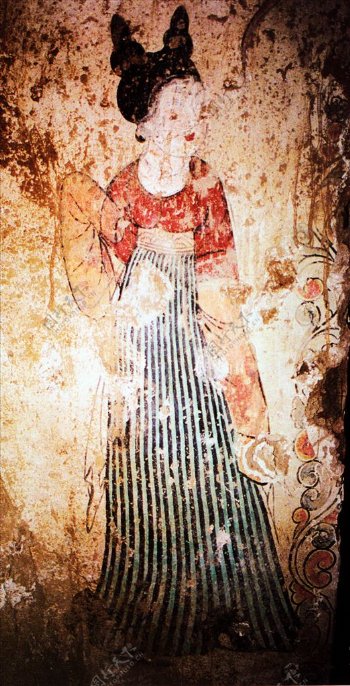 韦贵妃陵墓壁画