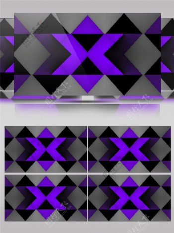 紫色折线组合高清视频素材