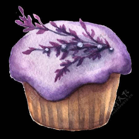 紫荆蛋糕透明装饰素材