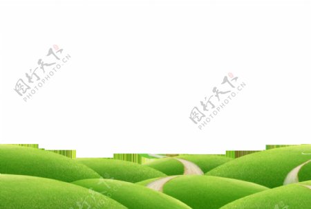 广袤草原透明素材