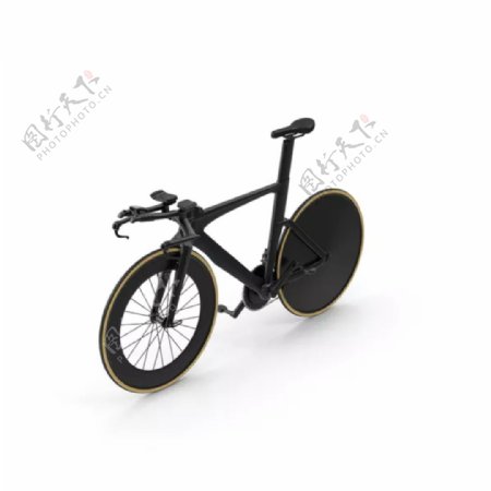 黑色经典自行车设计