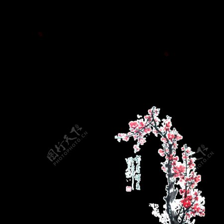 中国风梅花装饰元素