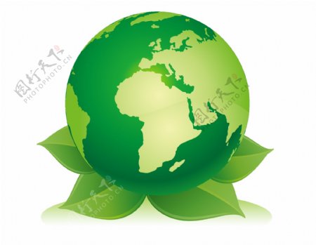 绿色环保地球png元素
