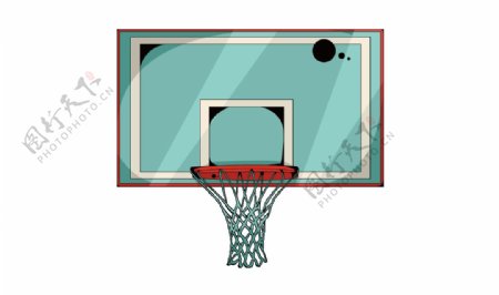 卡通篮球网png元素
