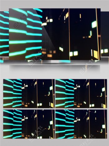蓝光城市光束动态视频素材