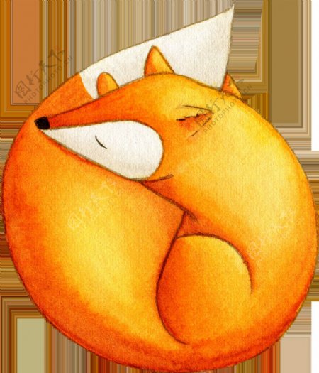 可爱小狐狸卡通透明装饰合集