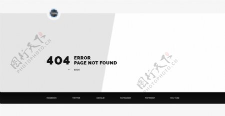 企业科技商务网站模板之404错误提示界面