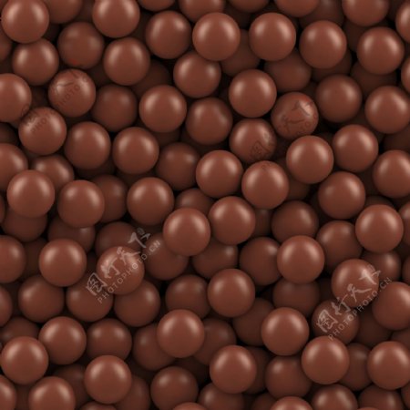 褐色巧克力豆背景