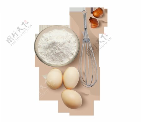 鸡蛋面粉打蛋器png元素