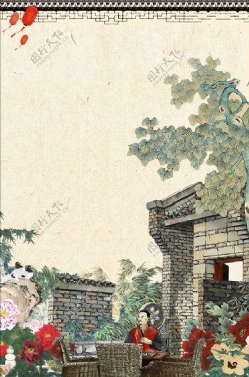 中国人物传统人物传统建筑