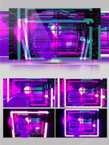 紫色斑斓光束视频素材