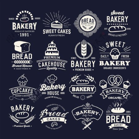 蛋糕图标烘焙logo