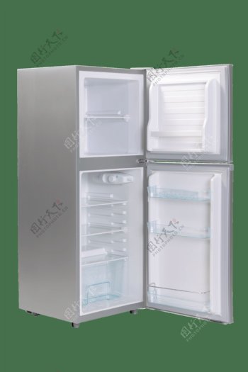 银色电冰箱png元素