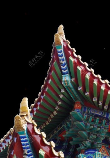 中国风宫殿屋檐图案