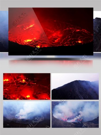 4k实拍尼拉贡戈火山超清风景