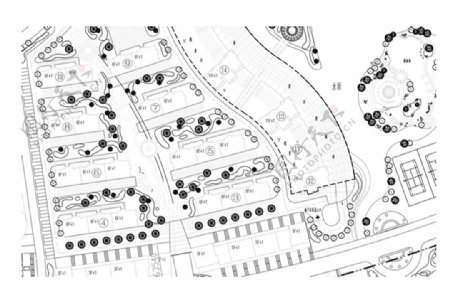小区景观整体规划CAD方案