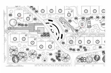 CAD小区景观规划方案设计