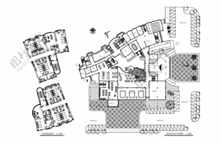 CAD建筑景观中心区域规划设计