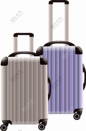 旅行立体小行李箱可商用元素