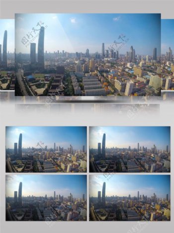 4k大美中国天津城市地标建筑定焦延时摄影