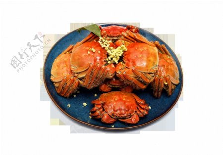 美味食物螃蟹装饰素材