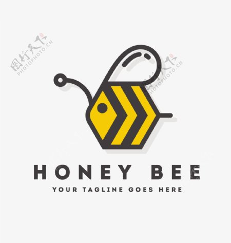 小蜜蜂logo模板