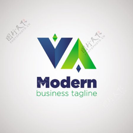 现代风格双向箭头logo模板