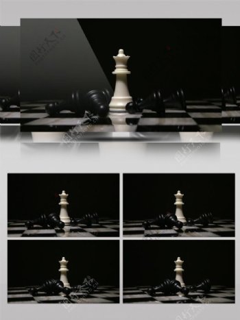 国际象棋黑白棋子棋盘竞技益智