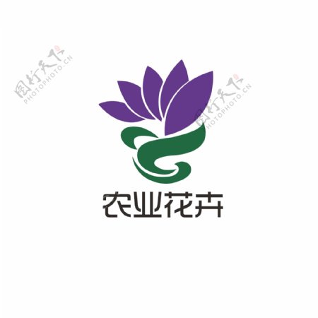 农业花卉logo设计