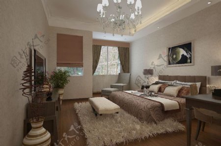 现代风格卧室空间效果图