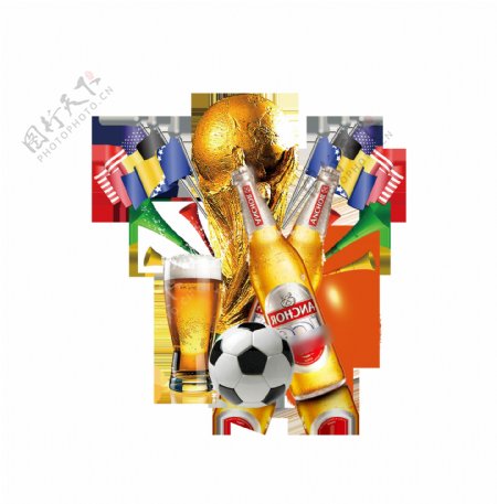世界杯足球装饰素材