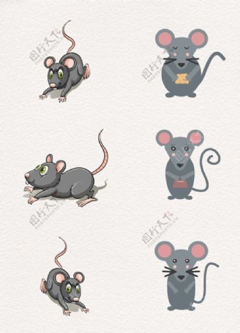 灰色创意设计老鼠