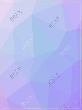 原创几何低多边形蓝紫简约浪漫渐变背景素材