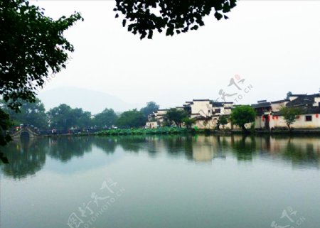 中国湖泊田园风景摄影