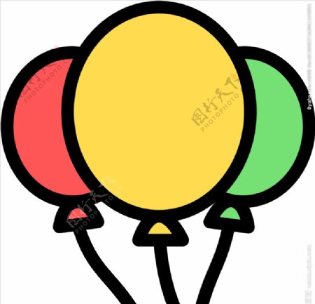 气球卡通图案