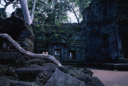 东南亚古韵建筑风景房屋