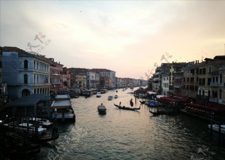 水城威尼斯的黄昏