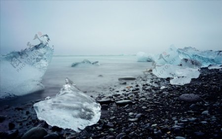 冰川冰山浮冰海洋冰河