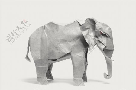 手绘大象工业风立体水泥雕塑