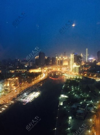 天津之眼下的夜景
