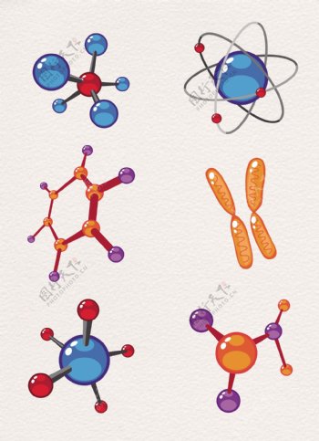 生物dna基因和染色体图标元素