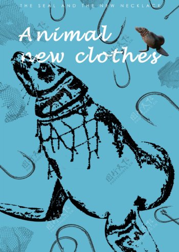 动物的新衣海豹与鱼网海报