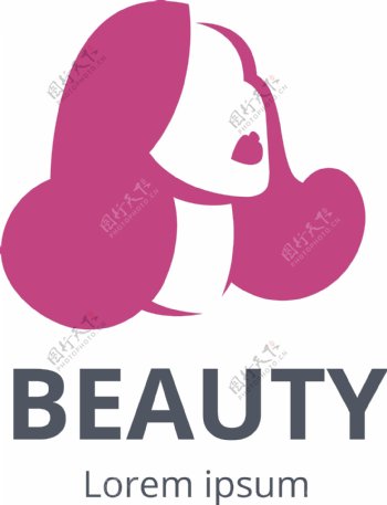 美容店化妆店logo女性图标