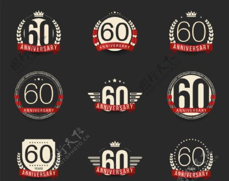 60周年庆典徽章