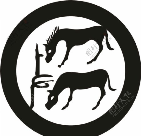 两匹马logo